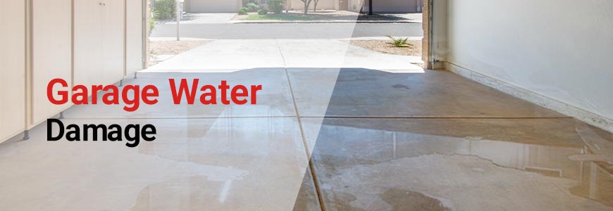 Banner of garage water damage