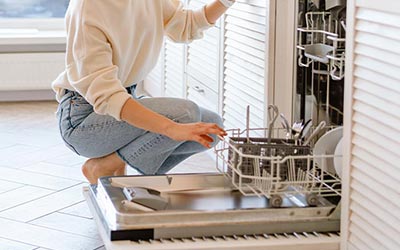 Dishwasher overflow cleanup